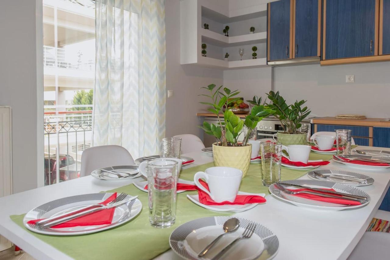 Thano'S Stylish Flat Just 150M To The Beach Farai Bagian luar foto